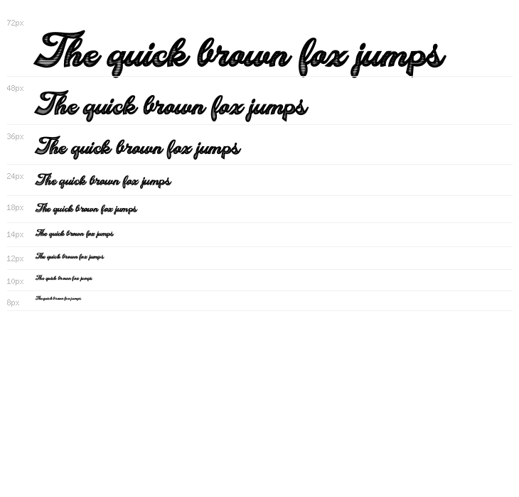 BlondePersonalUse-BoldItalic Waterfall