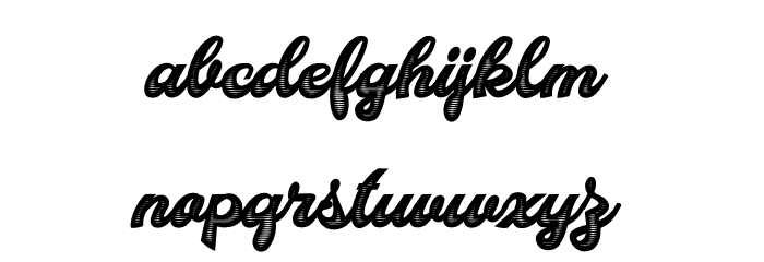 BlondePersonalUse-BoldItalic Font LOWERCASE