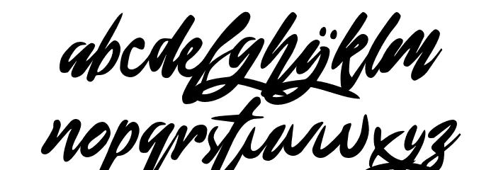 Blondering Font LOWERCASE