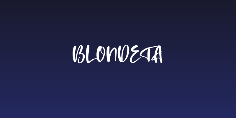 Blondeta Social Header