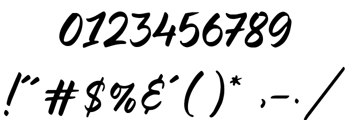 Blondie Rainbow Font OTHER CHARS