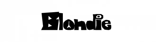 Blondie  Frei Schriftart Herunterladen