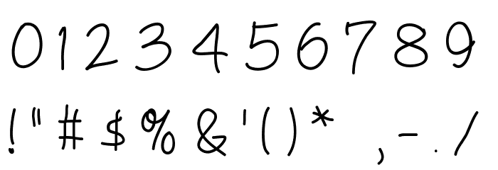 Blondie Font OTHER CHARS