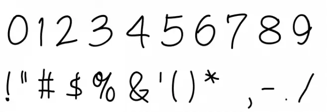 Blondie Font OTHER CHARS