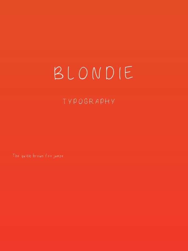 Blondie Poster