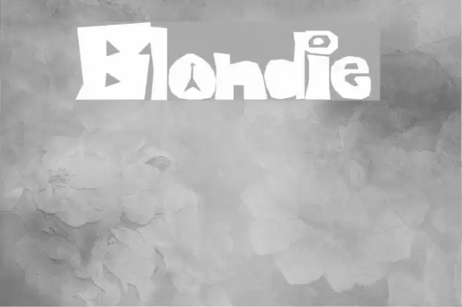 Blondie Font examples