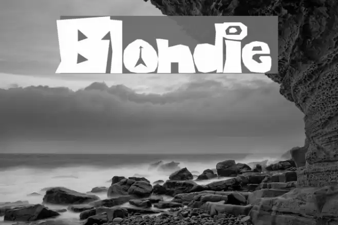 Blondie Font examples