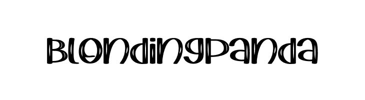 Blonding Panda  Frei Schriftart Herunterladen