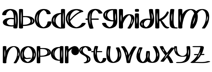 Blonding Panda Font LOWERCASE