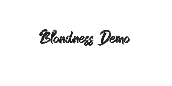 Blondness Demo Logo