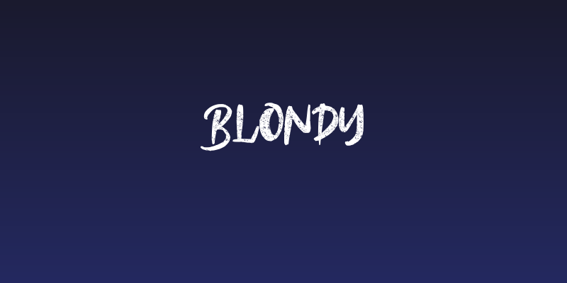 Blondy Social Header