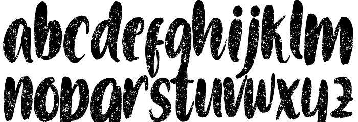 Blondy Font LOWERCASE