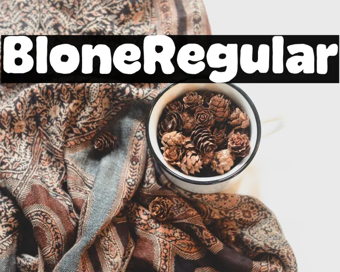 Blone Regular Example 2