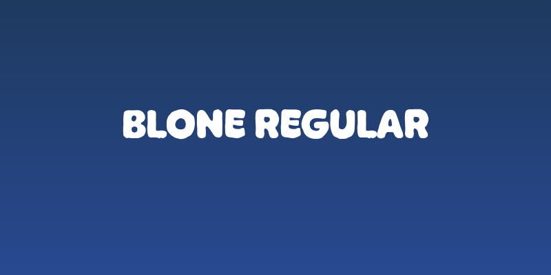 Blone Regular Social Header