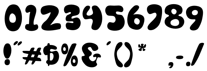 Blonkie Font Alte caractere