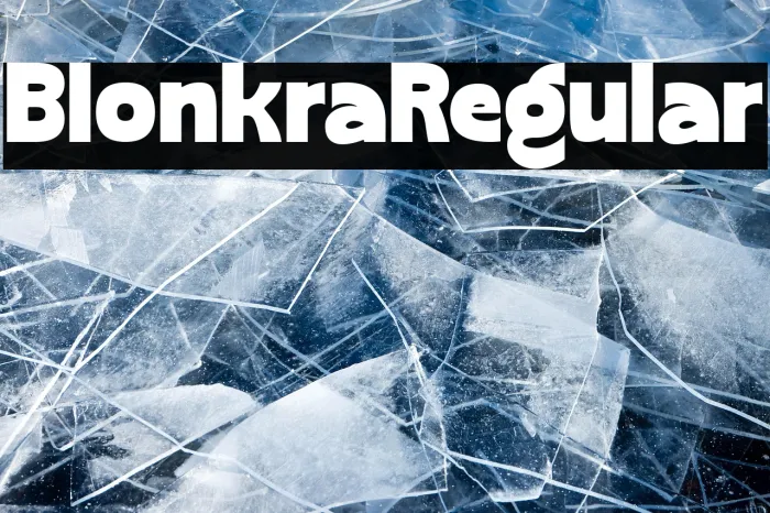 Blonkra Regular Example 3