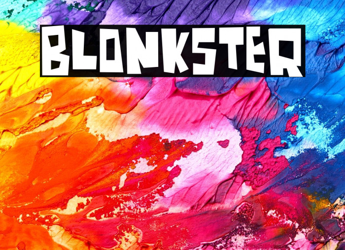 Blonkster फ़ॉन्ट examples