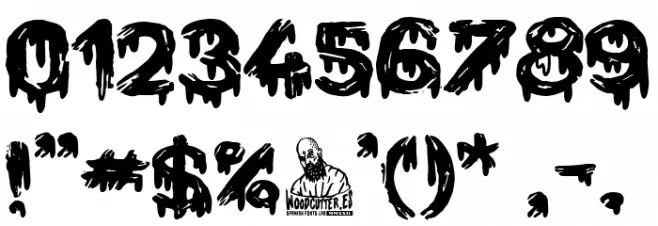Blood 4 the People Font OTHER CHARS
