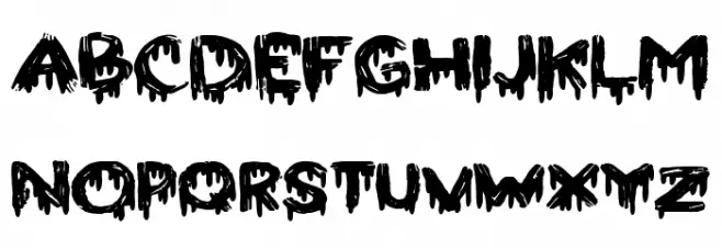 Blood 4 the People Font LOWERCASE
