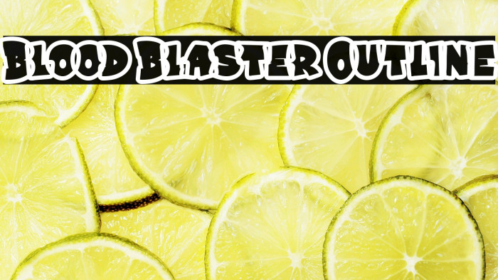 Blood Blaster Outline Example 3