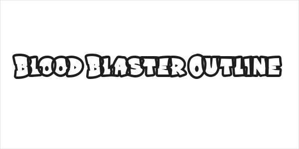 Blood Blaster Outline Logo