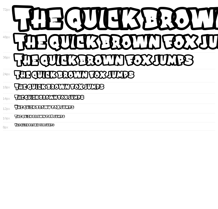 Blood Blaster Outline Waterfall