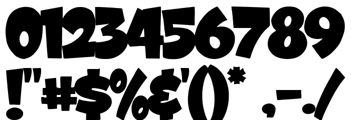 Blood Blaster Font OTHER CHARS