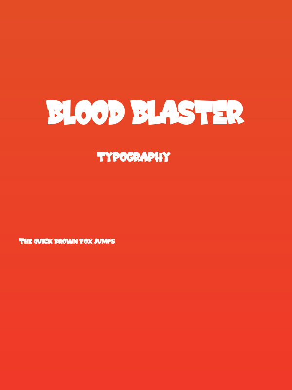 Blood Blaster Poster