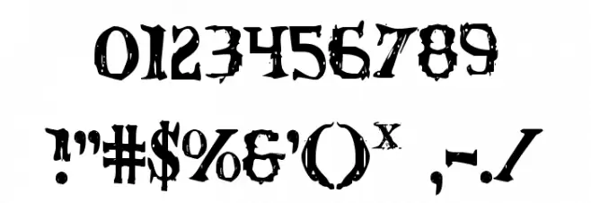 Blood Crow Condensed Fuentes OTROS CHARS