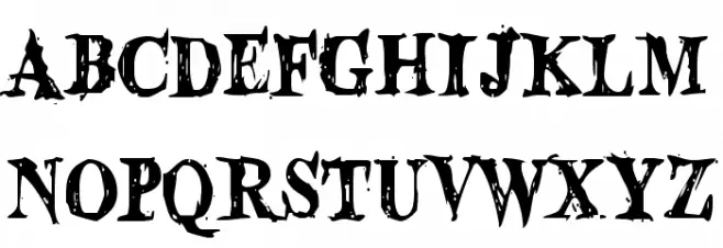 Blood Crow Condensed फ़ॉन्ट लोअरकेस