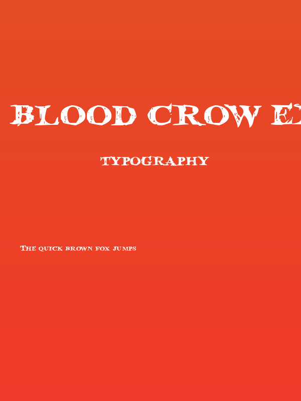 Blood Crow Expanded Poster