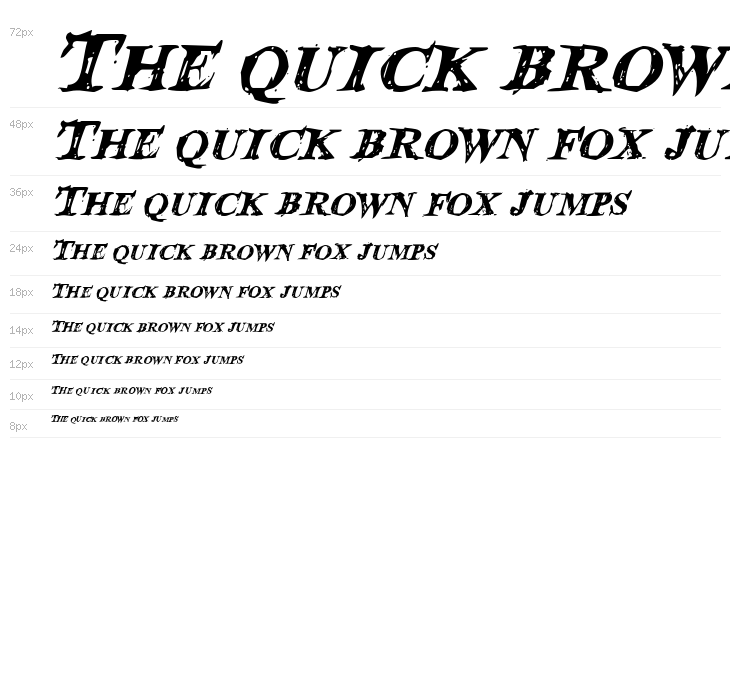 Blood Crow Italic Waterfall