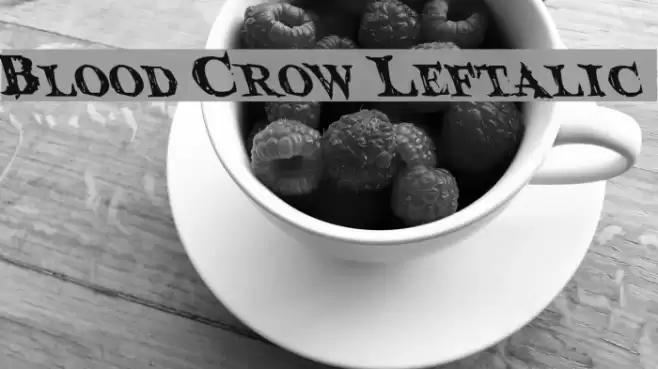 Blood Crow Leftalic Fuentes examples
