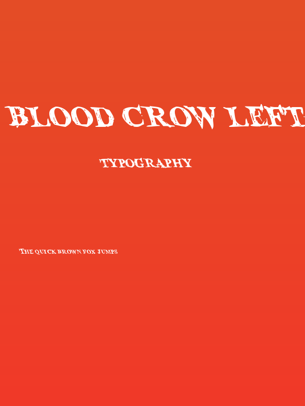Blood Crow Leftalic Poster