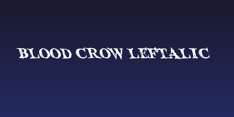 Blood Crow Leftalic Social Header
