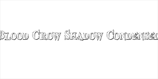 Blood Crow Shadow Condensed Logo