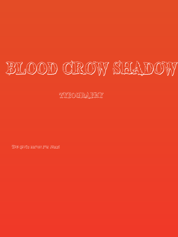 Blood Crow Shadow Condensed Poster