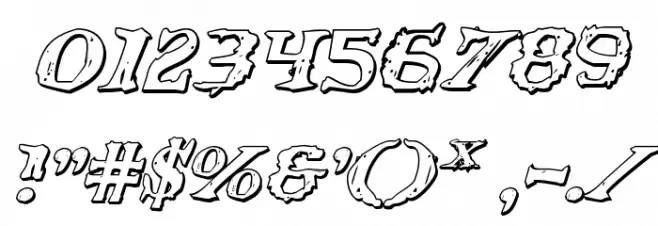 Blood Crow Shadow Italic Fuentes OTROS CHARS