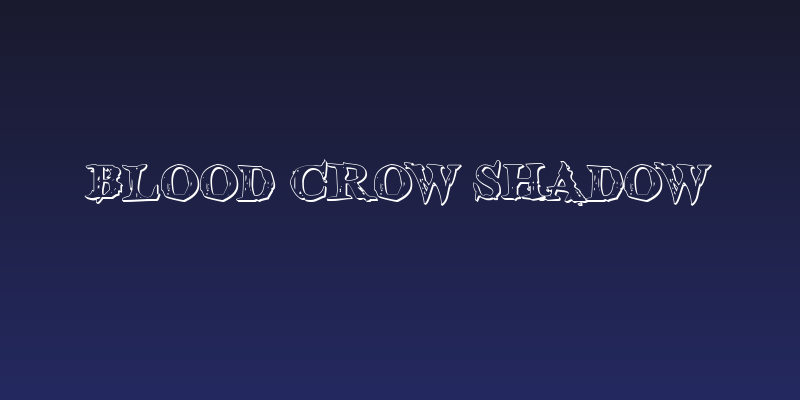 Blood Crow Shadow Social Header