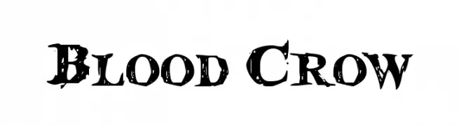Blood Crow  les polices de caractères gratuit tlcharger