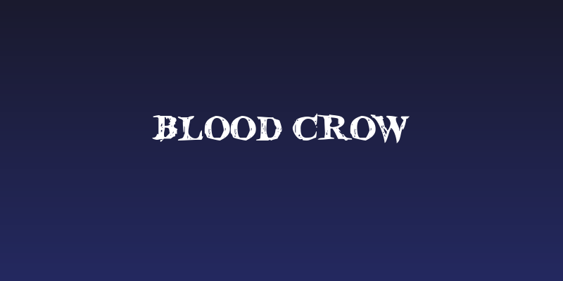 Blood Crow Social Header