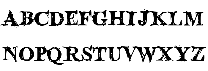 Blood Crow Font LOWERCASE