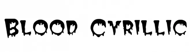 Blood Cyrillic  Frei Schriftart Herunterladen