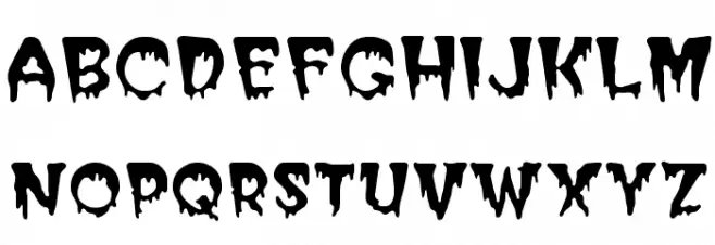 Blood Cyrillic 字体 大写