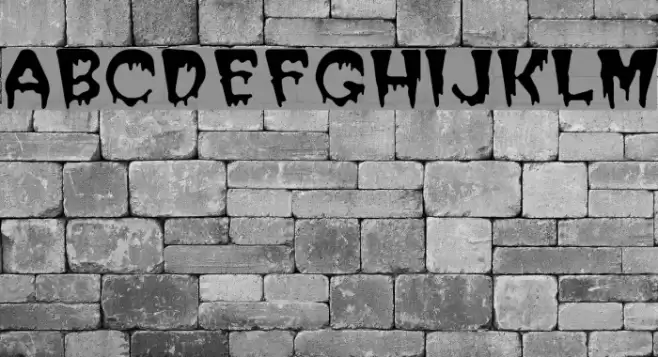 Blood Cyrillic Font examples