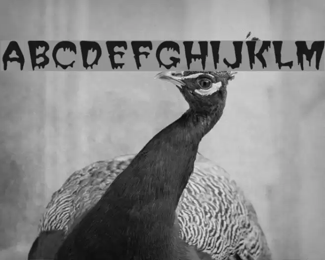 Blood Cyrillic Font examples