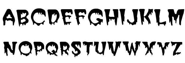 Blood Cyrillic Font LOWERCASE