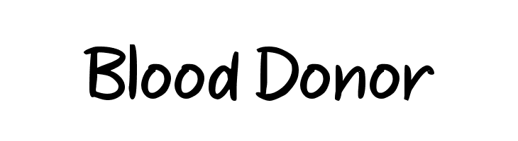 Blood Donor  Descarca Fonturi Gratis