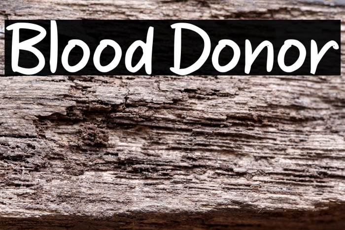 Blood Donor Example 1