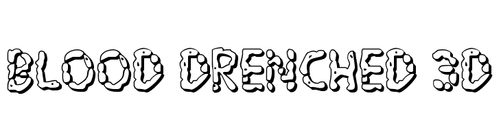 Blood Drenched 3D  Fuentes Gratis Descargar